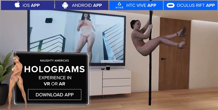 Naughty America's VR/AR Holograms App Now Available on IOS AR