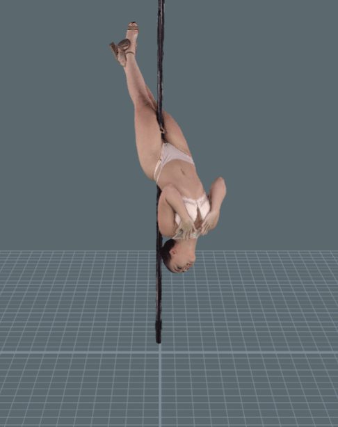 AR girl,strip pole